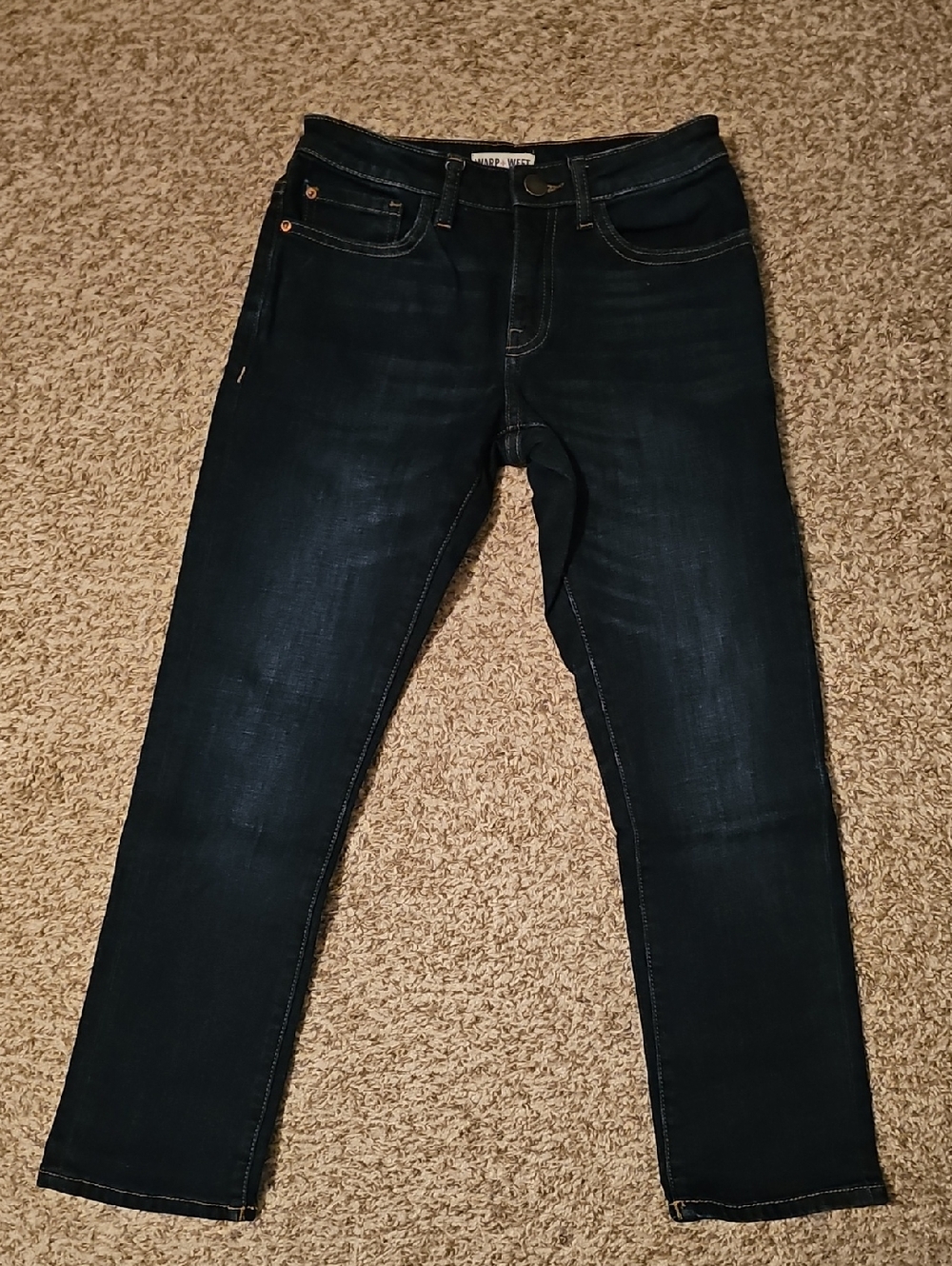 Kid's Dark Blue Slim Fit Jeans